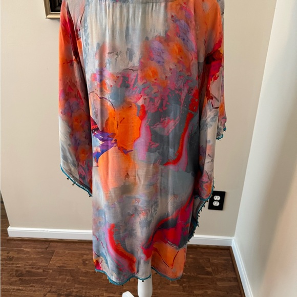 Like New Soft Surroundings Isle of White Topper or Ruana. Sz Large. Gorgeous! - Picture 5 of 10